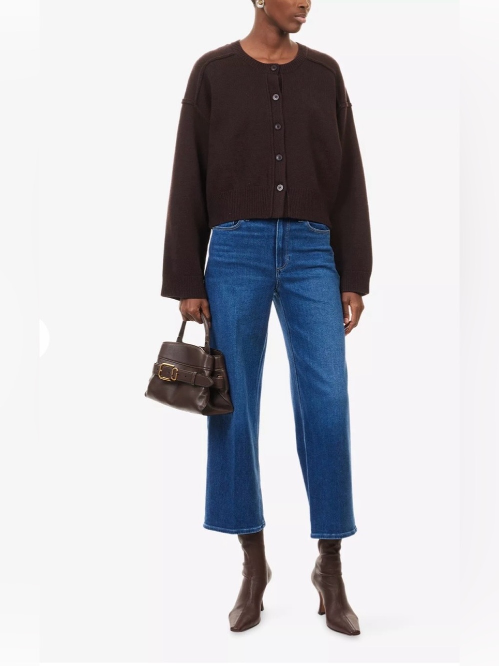 NWT Paige Anessa high rise ankle wide leg jean 29 finished hem